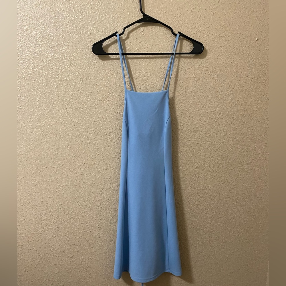 Light blue She + Sky flowy dress